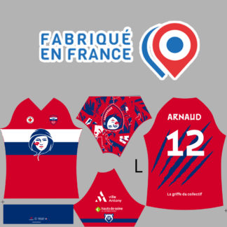 Maillot sublimé TOUCH MisteRugby FEMME – modèle AMAZONES