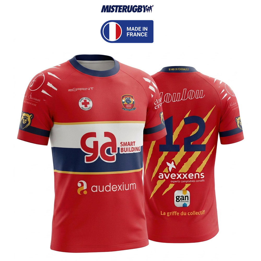 Maillot sublimé TOUCH MisteRugby ADULTE – modèle COLLECTOR