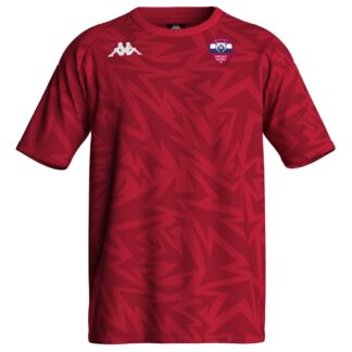 Tee shirt poly Kappa Adulte Rouge – modèle FAVERO