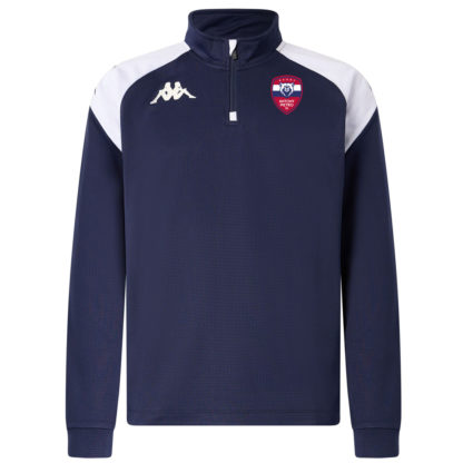 Haut training Kappa 1/4 zip Enfant Marine – modèle LOVATO