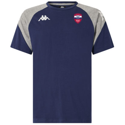 Tee shirt coton Kappa Enfant Marine Gris - modèle LACCIO