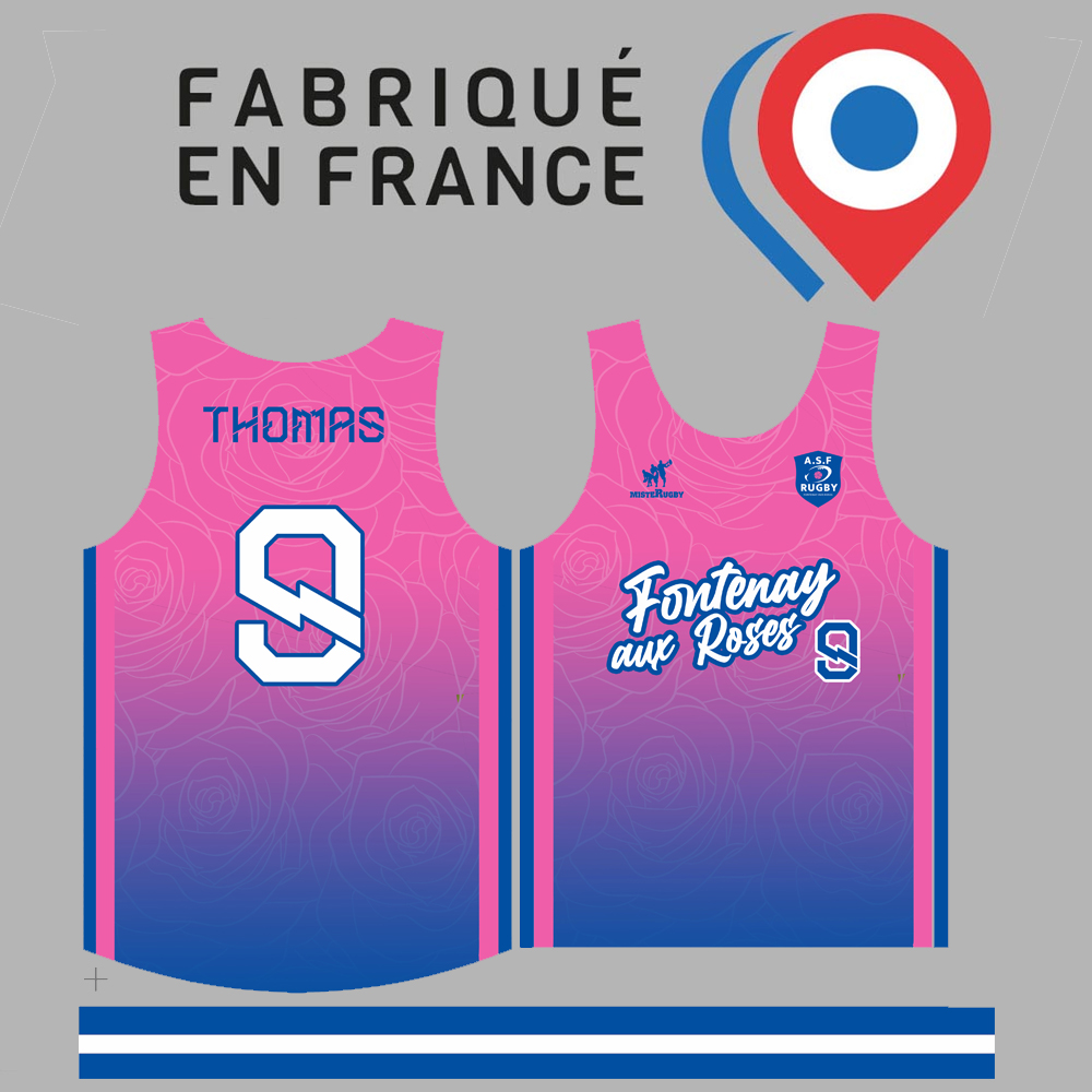 Débardeur basket sublimé MisteRugby Unisexe – modèle WEMBY