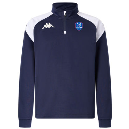 Haut training Kappa 1/4 zip Enfant Marine – modèle LOVATO