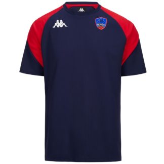 Tee shirt polyester Kappa Adulte Marine Rouge - modèle LORETO