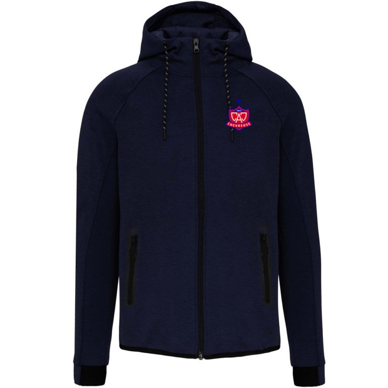 Veste capuche zippée Homme Marine – modèle PROACT
