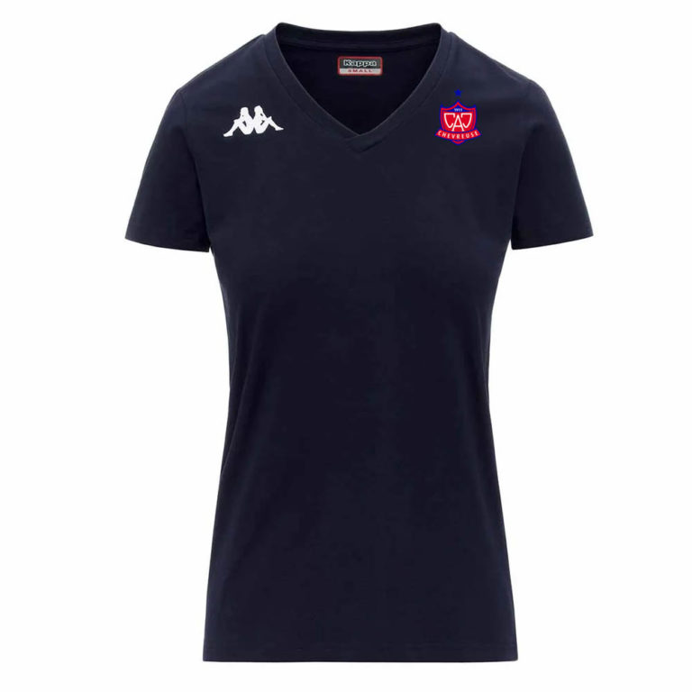 Tee shirt coton Kappa Femme Marine – modèle BRIZZA