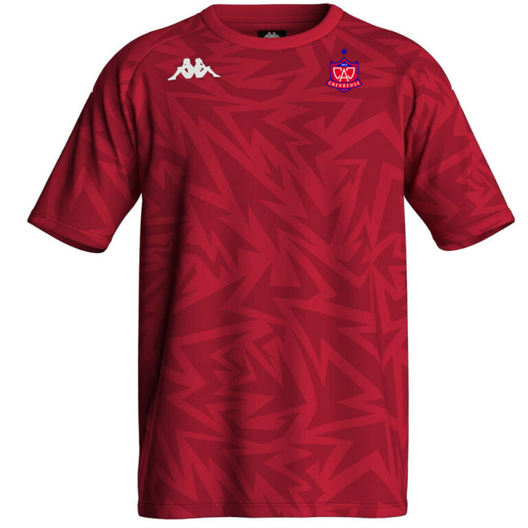 Tee shirt poly Kappa Adulte Rouge – modèle FAVERO