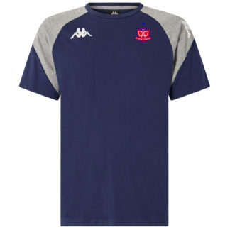 Tee shirt coton Kappa Enfant Marine Gris - modèle LACCIO