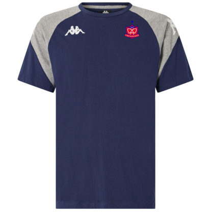Tee shirt coton Kappa Enfant Marine Gris - modèle LACCIO