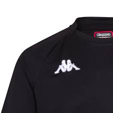 Maillot rugby KAPPA Enfant Noir – modèle TELESE