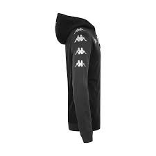 Veste capuche zippée KAPPA Enfant Noir – modèle MEVOLO