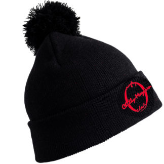 Bonnet tricoté Noir- modèle POMPON