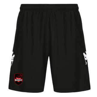 Short training Kappa Enfant Noir – modèle LUVIOZIP
