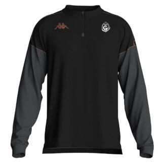 Haut training 1/4 zip Adulte KAPPA Noir - modèle MASSOLO