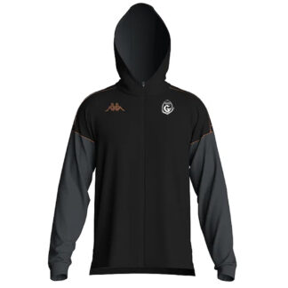 Veste capuche zippée KAPPA Enfant Noir – modèle MEVOLO
