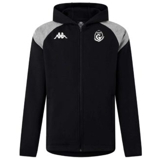 Veste zippée coton Kappa Homme Noir – modèle LIANTOZI
