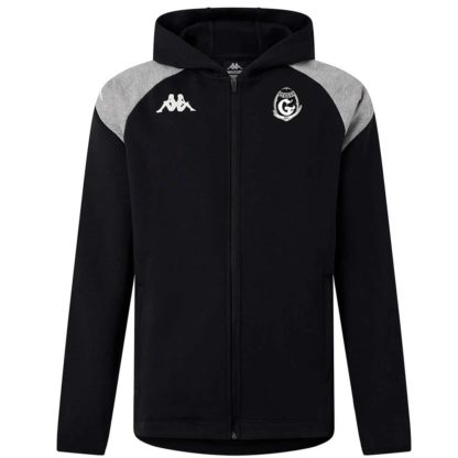 Veste zippée coton Kappa Homme Noir – modèle LIANTOZI