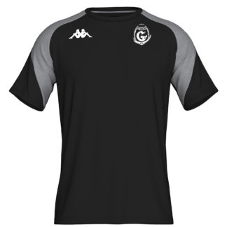 Tee shirt coton Kappa Homme Noir Gris - modèle LACCIO