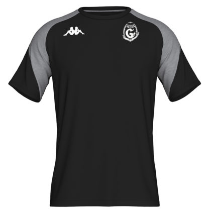 Tee shirt coton Kappa Homme Noir Gris - modèle LACCIO