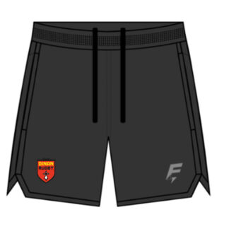 Short training à poches Force XV Noir Adulte – modèle HYBRIDE