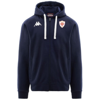 Sweat zippé Kappa Homme Marine – modèle BANTO