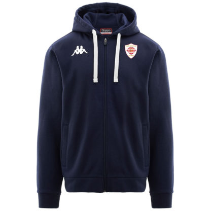 Sweat zippé Kappa Homme Marine – modèle BANTO