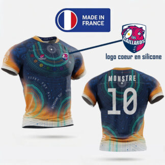 Maillot rugby sublimé Elite MisteRugby FEMME – modèle BRISBANE + LOGO