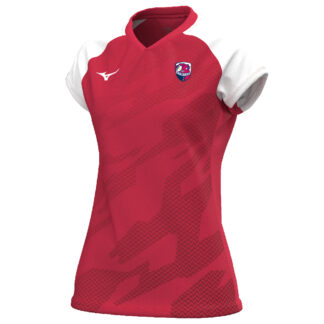 Tee shirt polyester Mizuno Femme Rouge – modèle MEISAIGARA