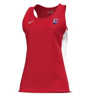 Débardeur polyester Mizuno Femme Rouge – modèle RB SINGLET