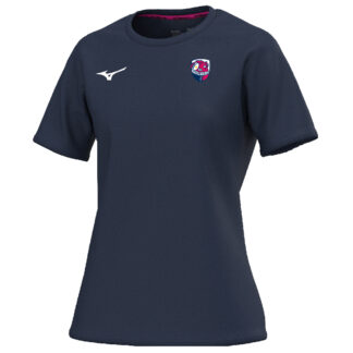 Tee shirt polyester Mizuno Femme Marine – modèle Training Tee