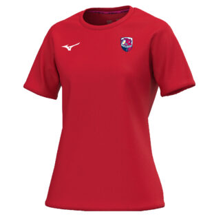 Tee shirt polyester Mizuno Femme Rouge – modèle Training Tee