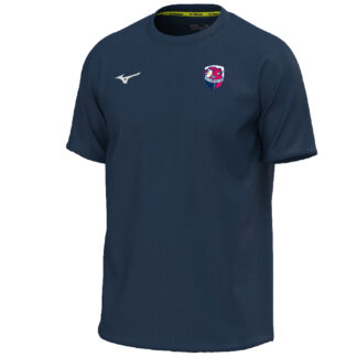 Tee shirt polyester Mizuno Homme Marine – modèle Training Tee