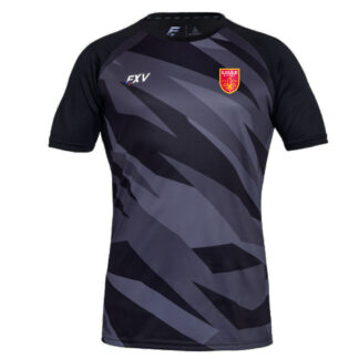 Maillot rugby Force XV Noir Enfant – modèle OVALIE