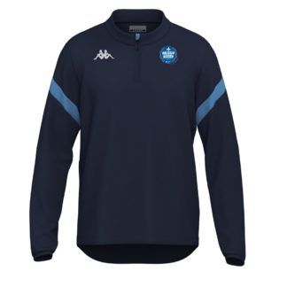 Haut training 1/4 zip Kappa Marine/atoll Adulte - modèle DOLVOLE