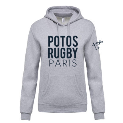 Sweat capuche coton Homme Gris  modèle KANG