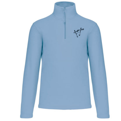 Polaire Homme 1/4 zip Bleu Ciel - modèle FREEZE