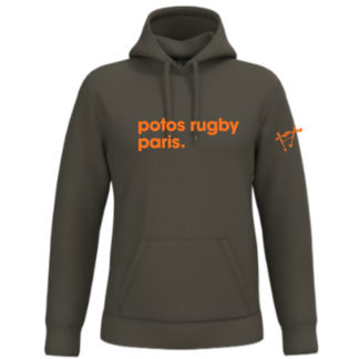 Sweat capuche coton Homme Khaki - modèle PECHE