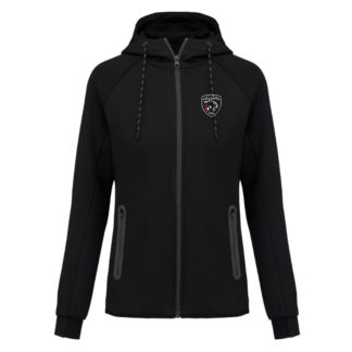 Veste capuche zippée Femme Noir - modèle PROACT