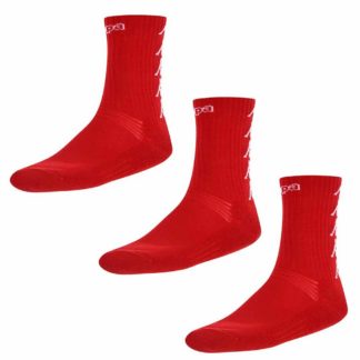 Pack de 3 paires de chaussettes Kappa Rouge - modèle ELENO