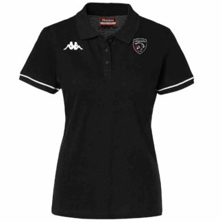 Polo coton Kappa Femme Noir - modèle BARLA