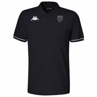 Polo coton Kappa Enfant Noir – modèle BARLI