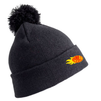 Bonnet tricoté Noir- modèle POMPON