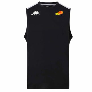 Débardeur training KAPPA Homme Noir – modèle LEBBIO