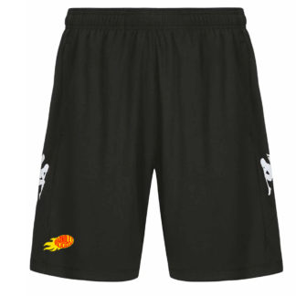 Short training Kappa Homme Noir – modèle LUVIOZIP