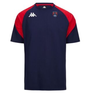 Tee shirt polyester Kappa Enfant Marine Rouge - modèle LORETO