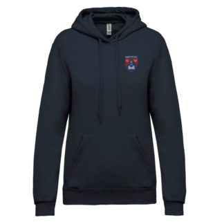 Sweat capuche Femme Marine - modèle COTON