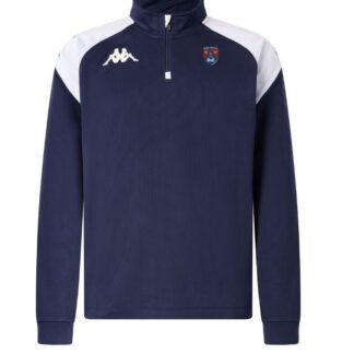 Haut training Kappa 1/4 zip Homme Marine – modèle LOVATO