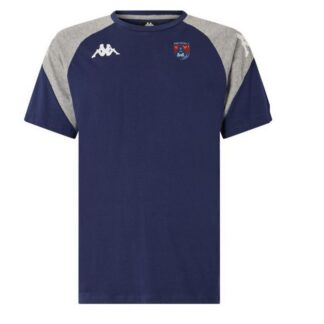 Tee shirt coton Kappa Enfant Marine Gris - modèle LACCIO