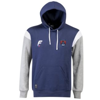 Sweat à Capuche contrasté Force XV Marine Blanc Gris Enfant – modèle CONQUETE