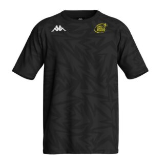 Tee shirt poly Kappa Homme Noir – modèle FAVERO